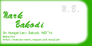 mark bakodi business card